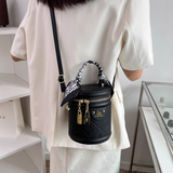 Ndyad niche fashion cylindrical hand-held shoulder bucket bag messenger bag HZ1024