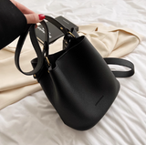 Ndyad soft leather commuter bucket bag HZ1024