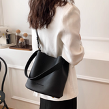 Ndyad soft leather commuter bucket bag HZ1024