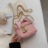 Ndyad style diamond chain mini square bucket bag HZ1024