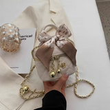 Ndyad style diamond chain mini square bucket bag HZ1024