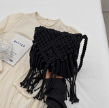 Ndyad Tassel Woven Shoulder Bag Crossbody Bag HZ1024
