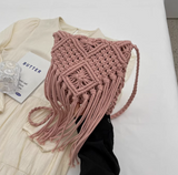 Ndyad Tassel Woven Shoulder Bag Crossbody Bag HZ1024