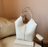 Ndyad soft leather large capacity shoulder bag commuter tote bag HZ1024