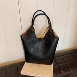 Ndyad soft leather large capacity shoulder bag commuter tote bag HZ1024