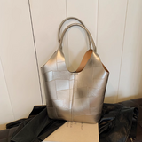 Ndyad soft leather large capacity shoulder bag commuter tote bag HZ1024