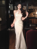 Ndyad Satin Fitted Suspender Dress HZ1024