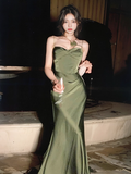 Ndyad Satin Fitted Suspender Dress HZ1024