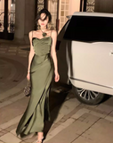 Ndyad Satin Fitted Suspender Dress HZ1024