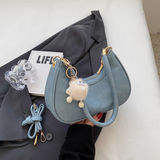 Ndyad hand-held single-shoulder crescent bag crossbody bag HZ1024