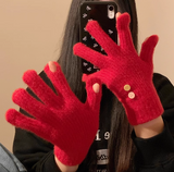 Ndyad knitted wool touch screen gloves HZ1024