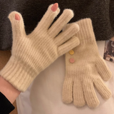 Ndyad knitted wool touch screen gloves HZ1024