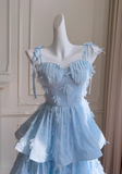 Ndyad chiffon suspender long cake skirt HZ1024