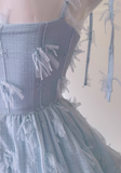 Ndyad chiffon suspender long cake skirt HZ1024