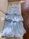Ndyad chiffon suspender long cake skirt HZ1024