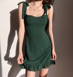 Ndyad dark green suspender dress HZ1024