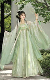 Ndyad HanFu Fairytale Green Evening Dresses Birthday Prom Dresses HZ1024