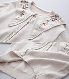 Ndyad Embroidered Long-sleeved Cardigan Sweater HZ1024