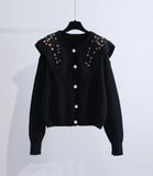 Ndyad Embroidered Long-sleeved Cardigan Sweater HZ1024