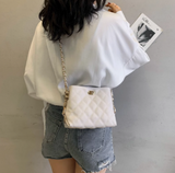 Ndyad fashion messenger bag, versatile ins style diamond chain bag HZ1024