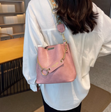 Ndyad single shoulder bucket bag wide band messenger bag HZ1024