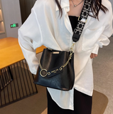 Ndyad single shoulder bucket bag wide band messenger bag HZ1024