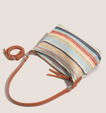 Ndyad Straw Large Capacity Woven Bag Shoulder Messenger Bag HZ1024