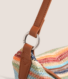 Ndyad Straw Large Capacity Woven Bag Shoulder Messenger Bag HZ1024
