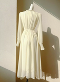 Ndyad Twist Chiffon Long Sleeve Dress HZ1024