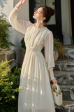 Ndyad Twist Chiffon Long Sleeve Dress HZ1024