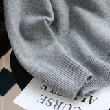 Ndyad color crew neck knitted cardigan HZ1024