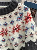 Ndyad Isle Vintage Jacquard Crew Neck Sweater HZ1024