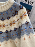 Ndyad Isle Vintage Jacquard Crew Neck Sweater HZ1024