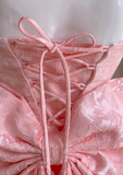 Ndyad Sweet Spaghetti Strap A-Line Short Prom Dress HZ1024