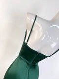 Ndyad style breast pad high slit suspender dress party dress HZ1024