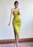 Ndyad satin hip-hugging birthday dress HZ1024
