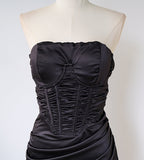 Ndyad satin hip-hugging birthday dress HZ1024