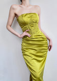 Ndyad satin hip-hugging birthday dress HZ1024