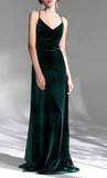 Ndyad Vintage Velvet French Evening Dress HZ1024