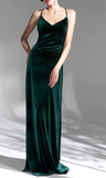 Ndyad Vintage Velvet French Evening Dress HZ1024