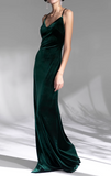 Ndyad Vintage Velvet French Evening Dress HZ1024