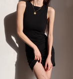 Ndyad Color Slim Fit Suspender Sleeveless Dress HZ1024