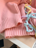 Ndyad style polo collar cute sweet long sleeve sweater HZ1024