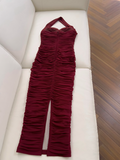 Ndyad tight dress halter neck evening dress birthday dress HZ1024