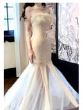 Ndyad strapless mermaid dress, party dress HZ1024