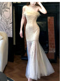 Ndyad strapless mermaid dress, party dress HZ1024