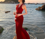 Ndyad Retro V-neck Halter Dress HZ1024