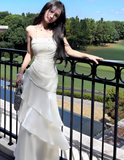 Ndyad Birthday Party Dresses Under $160??White Ruffled Layered Fairytale Graduation Prom Dresses HZ1024