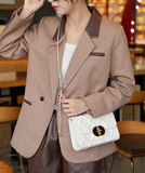 Ndyad high-end temperament versatile chain shoulder crossbody women's small square bag HZ1024