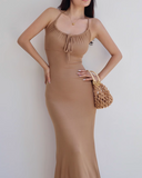 Ndyad Fit Halter Long Dress HZ1024